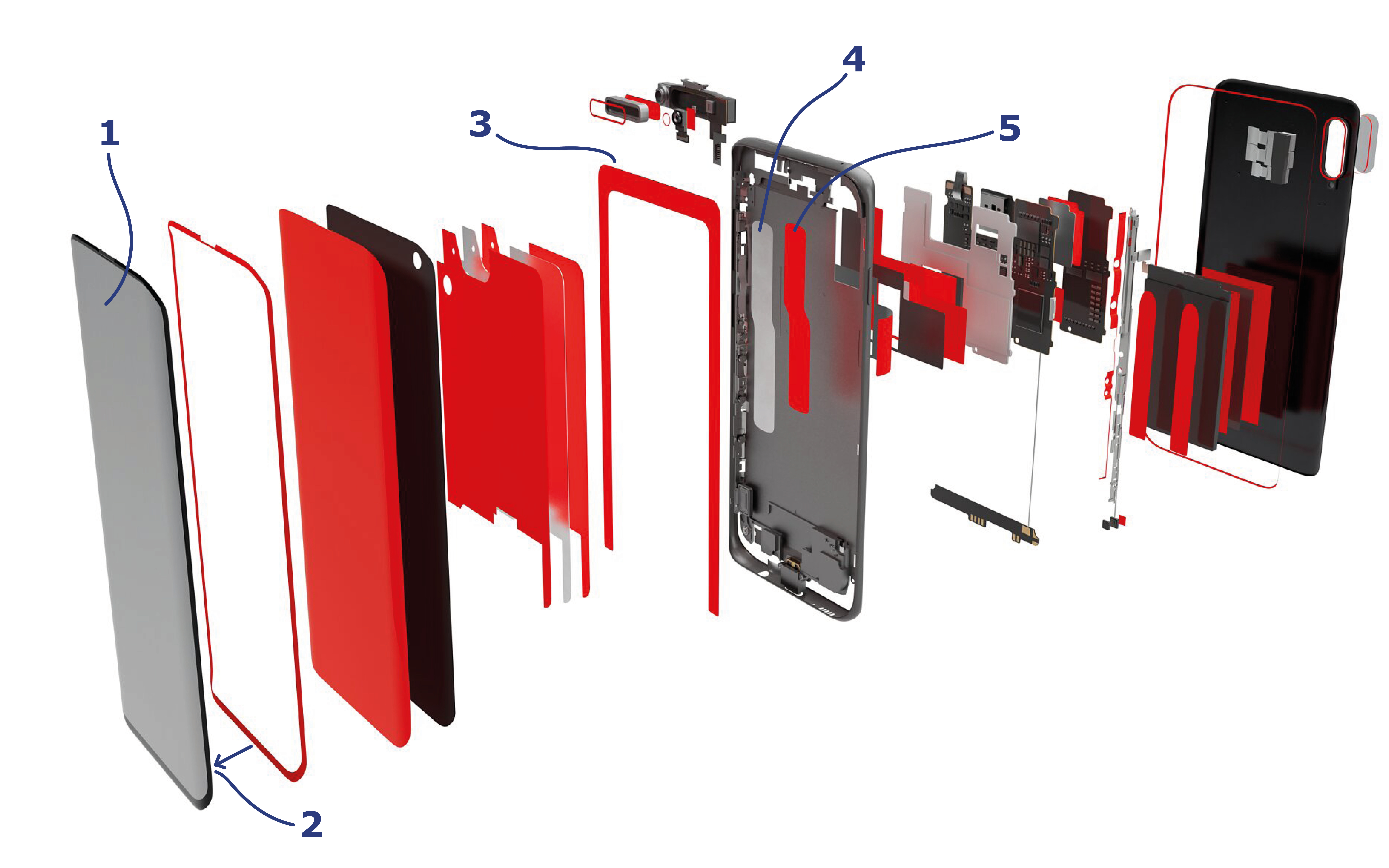 Repair tape for smartphones
