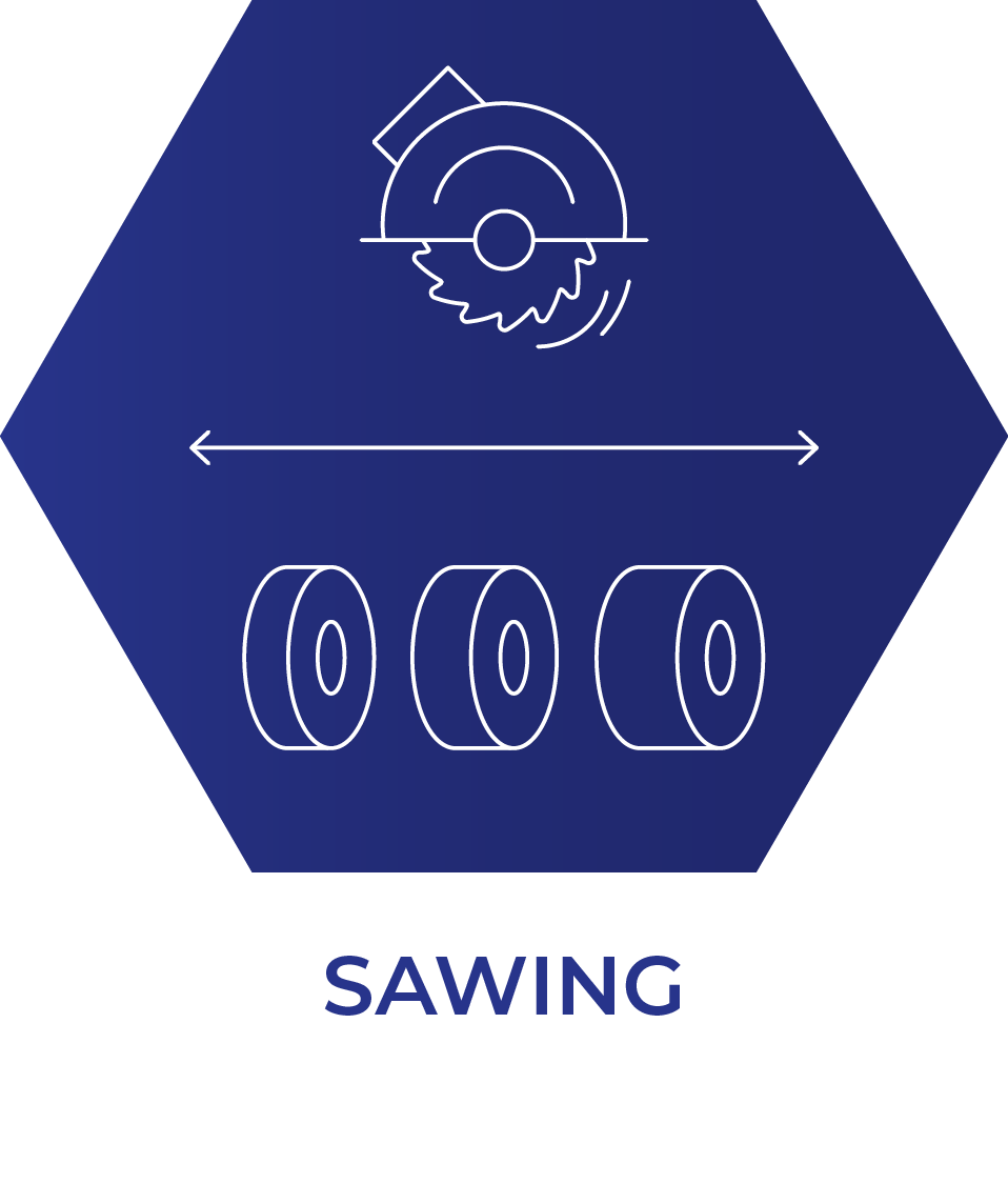 Sawing rolls