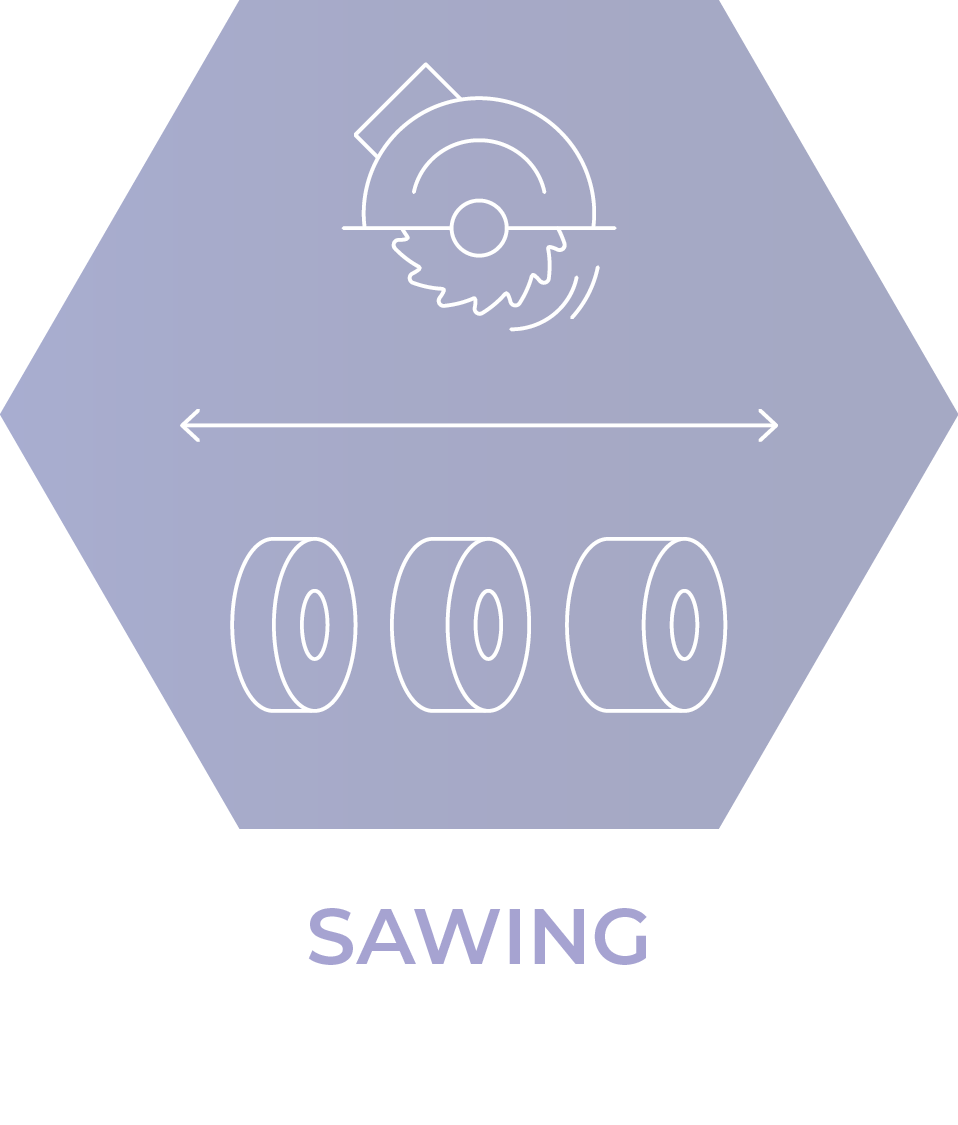 Sawing tape rolls