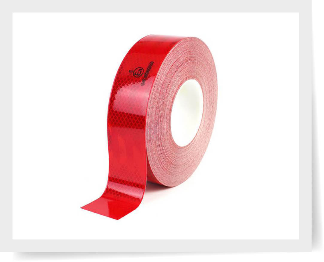 Rotes reflektierendes Band
