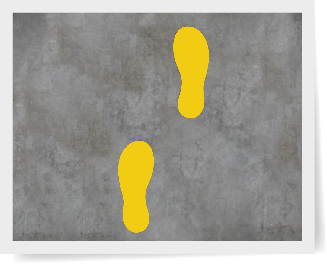 Vloerstickers en vloertekens